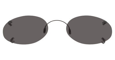 Hilco Rimless Low Oval Eyeglasses
