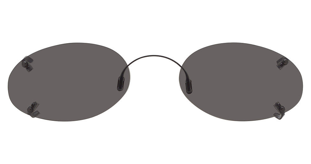 Hilco Rimless Low Oval Eyeglasses
