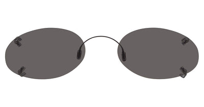 Hilco Rimless Low Oval Eyeglasses
