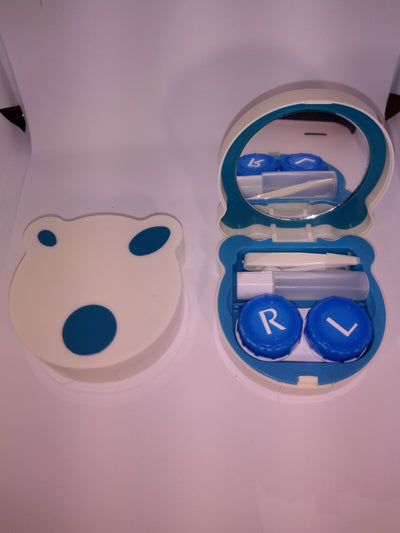 Polar Bear Contact Lens Case with Accessories and Mirror - Go-Readers.com