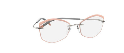 Silhouette Titan Minimal Art The Icon. Accent Rings Demo Eyeglasses 5518 FW - Go-Readers.com