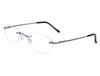 Silver Dollar 3-Piece Drill Mounts Eyeglasses BT2151 - Go-Readers.com