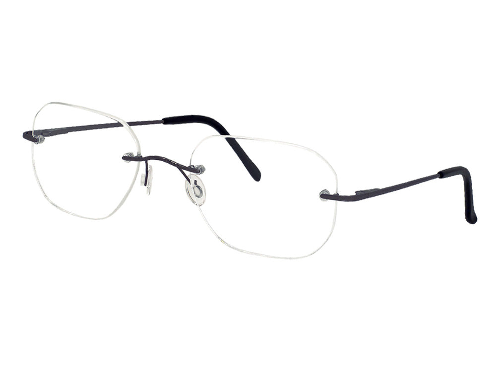 Silver Dollar 3 Piece Drill Mounts Eyeglasses BT2153 Go Readers