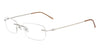 Silver Dollar 3-Piece Drill Mounts Eyeglasses BTCF3017 - Go-Readers.com